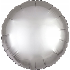 Amscan Silk Silver Kör Fólia Lufi 43 cm (9914125) party kellék