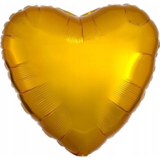 Amscan Szív Fólia Lufi - 43 cm, Arany (9914075-92) party kellék