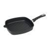 AMT Gastroguss Négyszögletes serpenyő, indukciós használatra alkalmas, hossza: 280 mm, grill alj