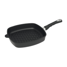 AMT Gastroguss Négyzet alakú serpenyő, hossza: 280 mm, BBQ-mintával edény