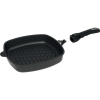 AMT Gastroguss Öntött serpenyő, BBQ AMT Gastroguss 28x28 cm, indukción is használható, levehető nyél