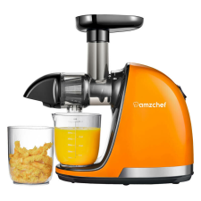 Amzchef 1501-OG-SM (narancssárga) lassú gyümölcscentrifuga. gyümölcsprés és centrifuga