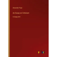  An Essay on Criticism idegen nyelvű könyv