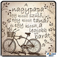 AN-PE 32 Kft Hűtőmágnes, A nagypapa egy kicsit szülő hűtőmágnes