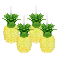  Ananász formájú pohár szett – 4 darabos, szívószállal WF1356143-4A bögrék, csészék