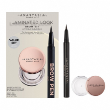 Anastasia Beverly Hills Laminated Look Brow Kit Dark Brown Szett kozmetikai ajándékcsomag