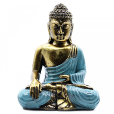 Ancient Kékeszöld és Arany Buddha - Nagy dekoráció