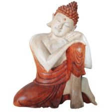 Ancient Kézműves Buddha Szobor-Gondolkozó-25cm dekoráció