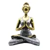 Ancient Yoga Lady Szobrocska - Bronz &amp; Ezüst 24cm