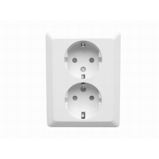 Anco 321044 Olympic 2 férőhelyes Fali aljzat - Fehér (321044) villanyszerelés