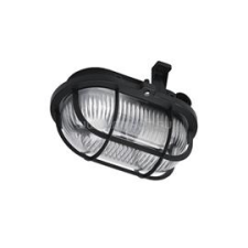 Anco 321183 max 60W IP44 230V E27 műanyagrácsos fekete ovális hajólámpa (ANCO_321183) kültéri világítás