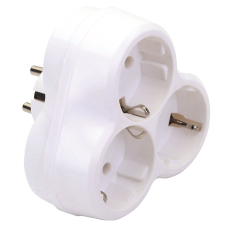 Anco 3-as földelt hálozati elosztó, fehér hosszabbító, elosztó