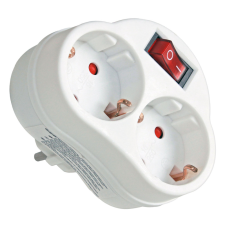 Anco Kettes földelt dugalj kapcsolóval hosszabbító, elosztó