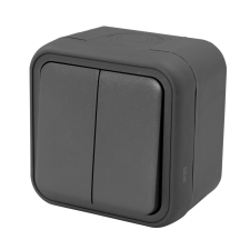 Anco Kültéri csillárkapcsoló, IP55, antracit villanyszerelés