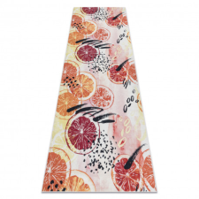 ANDRE 1270 mosható szőnyeg Narancs, konyhába csúszásgátló - rózsaszín 80x200 cm lakástextília