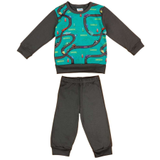 Andrea Kft. 2 részes kisfiú pizsama autós mintával gyerek hálóing, pizsama