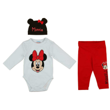 Andrea Kft. 3 részes baba szett Minnie egér mintával gyerek ruha szett