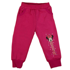 Andrea Kft. Belül bolyhos kislány szabadidő nadrág Minnie egér mintával babanadrág