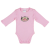 Andrea Kft. Cicus hosszú ujjú baba body rózsaszín