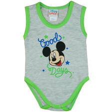 Andrea Kft. Disney Mickey "Good Days" ujjatlan baba body szürke kombidressz, body