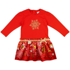 Andrea Kft. Hosszú ujjú kislány ruha karácsonyi mintával lányka ruha