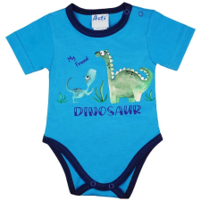 Andrea Kft. Kisfiú rövid ujjú baba body dinós mintás 2062 Kék kombidressz, body