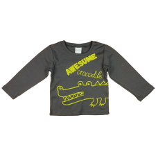 Andrea Kft. Krokodilos dombornyomott hosszú ujjú póló 22890012080 gyerek póló