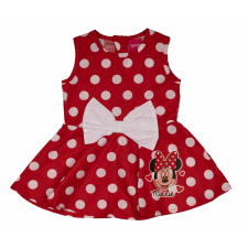 Andrea Kft. Pöttyös, pörgős kislány nyári ruha fehér masnival, Minnie egérrel lányka ruha