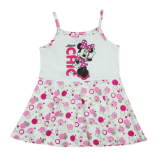 Andrea Kft. Spagetti pántos pamut kislány ruha fodros, pörgős szoknyarésszel lányka ruha