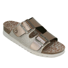 Anekke női csatos bőr papucs barna-bronz kombi 38371-830