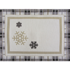  Angel gobelin karácsonyi asztali alátét Bézs 35x45 cm - 5 cm karácsonyi textilia