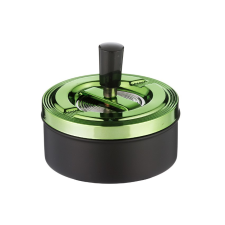  Angelo pörgős vihar hamutartó- fekete és zöld hamutartó