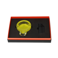 Angelo szivaros ajándékszett szivargyújtóval és szivarhamutartóval - Fekete és naracs színű díszdobozban hamutartó