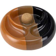 Angelo Trikolor színű kerámia pipa hamutál, 2 pipa számára-OUTLET hamutartó