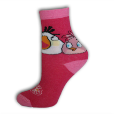 AngryBirds Gyerek pamut bokazokni - Angry Birds - 27-30 - pink
