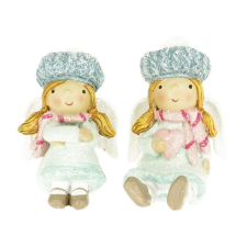  Angyal sapkában, szívvel ülõ, glitteres 4,2x4x6,5 cm 2 féle dekorációs kellék