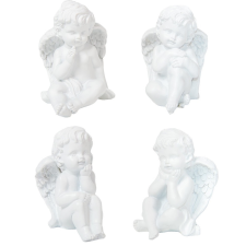  Angyal ülő poly M9cm dekorációs kellék