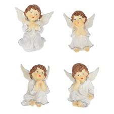  Angyal ülő polyresin 7cm dekorációs kellék