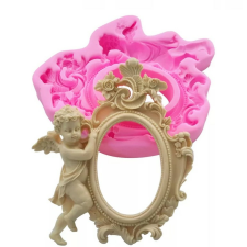  Angyalka kerettel fondant forma, szilikon, 18.8×15.3cm sütés és főzés