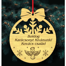  Angyalkás neves karácsonyfadísz dekorációs kellék