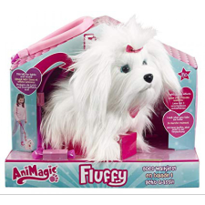 Animagic Fluffy a sétáló szőrgombóc kutyus - 22 cm plüssfigura