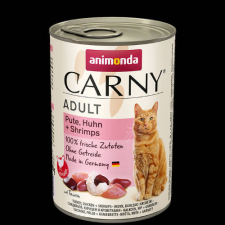 Animonda Carny Adult (csirke,pulyka,garnélarák) konzerv - Felnőtt macskák részére (400g) macskaeledel