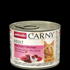 Animonda Carny Adult (marha,pulyka,garnélarák) konzerv - Felnőtt macskák részére (200g) macskaeledel