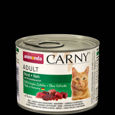 Animonda Carny Adult (marha,szarvas,áfonya) konzerv - Felnőtt macskák részére (200g) macskaeledel