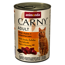 Animonda Carny csirke és kacsaszív -Több kiszerelésben - 400g macskaeledel