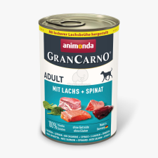  Animonda GranCarno Adult kutyakonzerv - lazac, spenót 400 g kutyaeledel