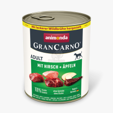 Animonda GranCarno Adult kutyakonzerv - szarvas, alma 800 g kutyaeledel