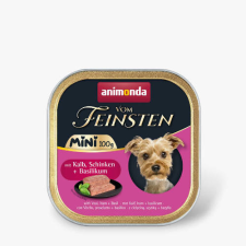 ANIMONDA VOM FEINSTEN ADULT MINI borjú,sonka,bazsalikom 100gr kutyaeledel