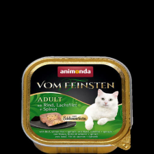 Animonda Vom Feinsten Gourmet (marha,lazacfilé,spenót) alutálkás -Felnőtt macskák részére (100g) macskaeledel