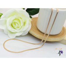  Anka-50 antiallergén lapos halszálka mintás nyaklánc 18K nyaklánc